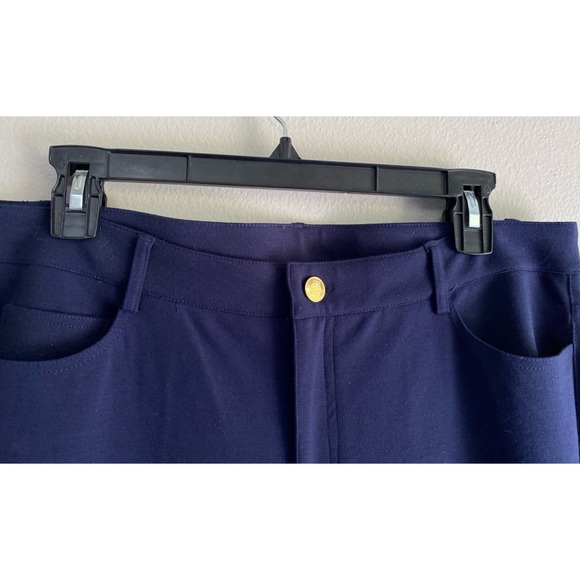 MICHAEL KORS Basics Navy Blue Ponte Pants Women's 10 - Picture 2 of 7